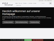 Tablet Screenshot of fhs-international.de